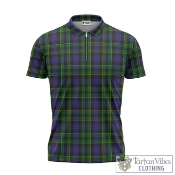 Mowat Tartan Zipper Polo Shirt - Tartan Vibes Clothing