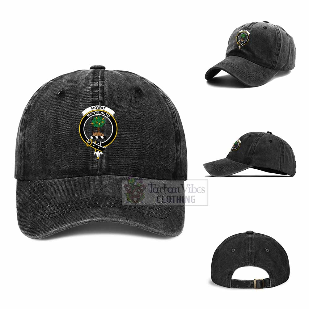 Tartan Vibes Clothing Mowat Clan Crest Denim Classic Cap