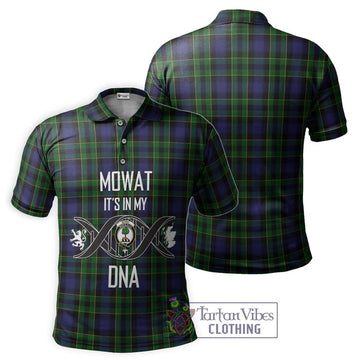 Mowat Tartan Polo Shirt with Family Crest DNA In Me Style - Tartan Vibes Clothing