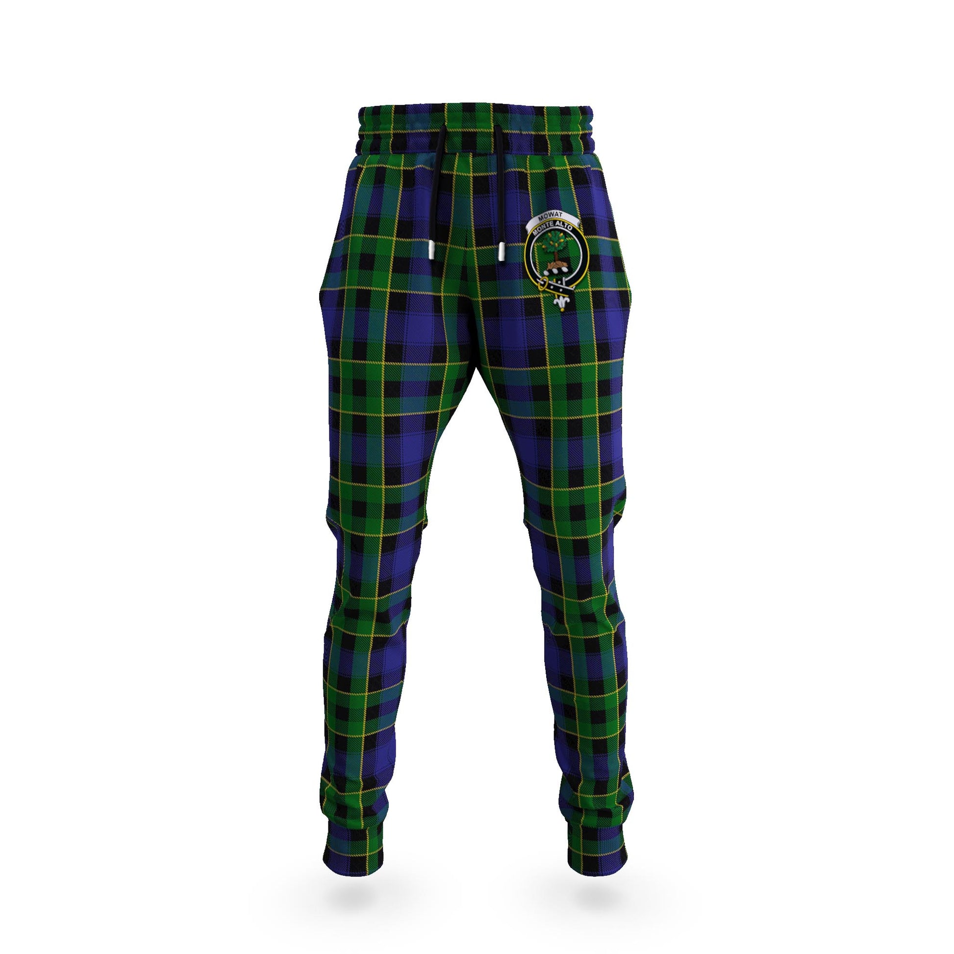 Mowat Tartan Joggers Pants with Family Crest 5XL - Tartan Vibes Clothing