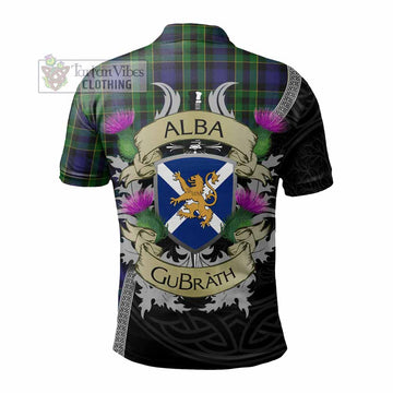 Mowat Tartan Family Crest Polo Shirt Lion Rampant Royal Thistle Shield Celtic Inspired - Tartan Vibes Clothing