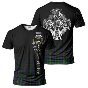 Mowat Tartan T-Shirt Featuring Alba Gu Brath Family Crest Celtic Inspired - Tartan Vibes Clothing