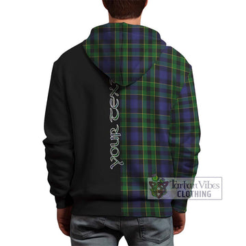 Mowat Tartan Hoodie with Family Crest and Half Of Me Style - Tartan Vibes Clothing