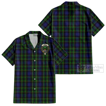 Mowat Tartan Cotton Hawaiian Shirt with Family Crest - Tartan Vibes Clothing