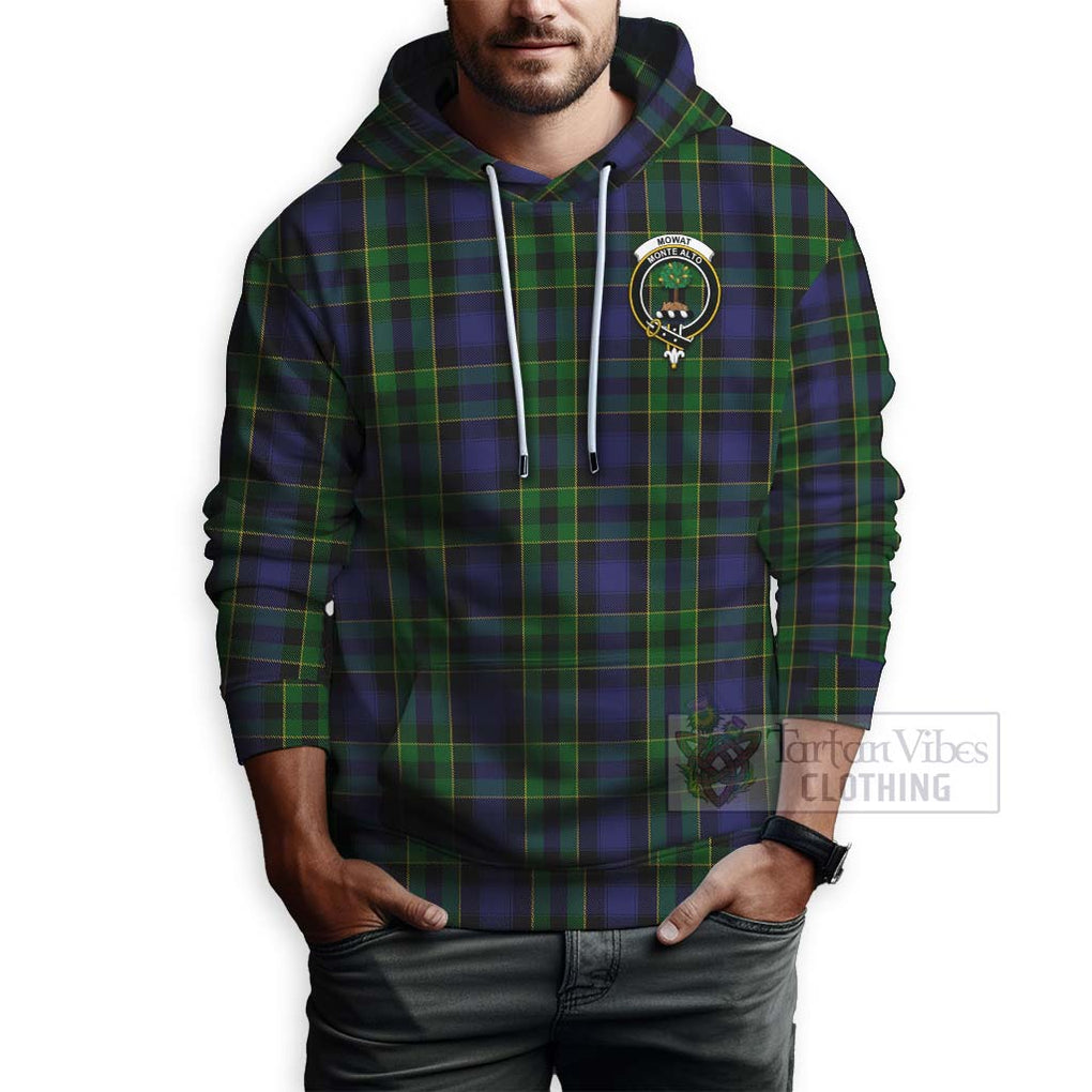 Mowat Tartan Hoodie with Family Crest Celtic Skull Style - Tartan Vibes Clothing