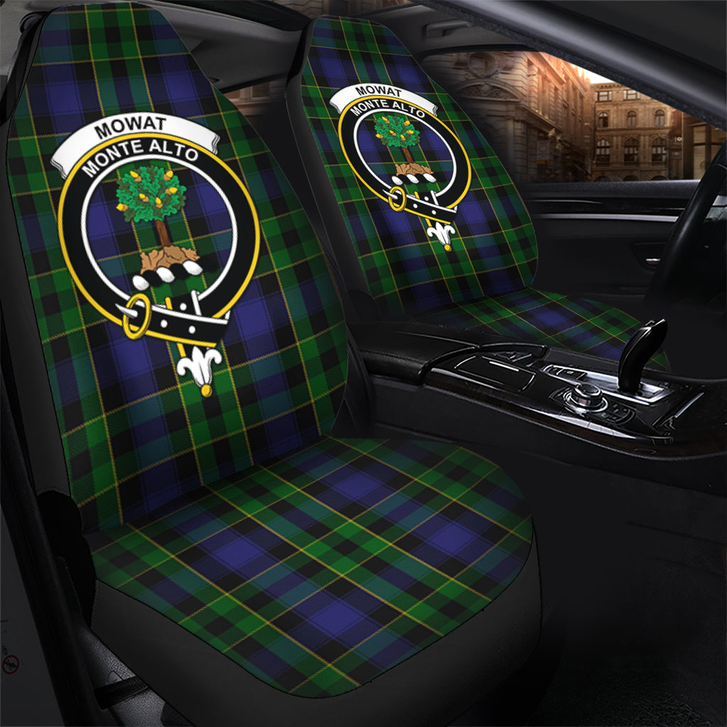 Mowat Tartan Car Seat Cover with Family Crest - Tartanvibesclothing