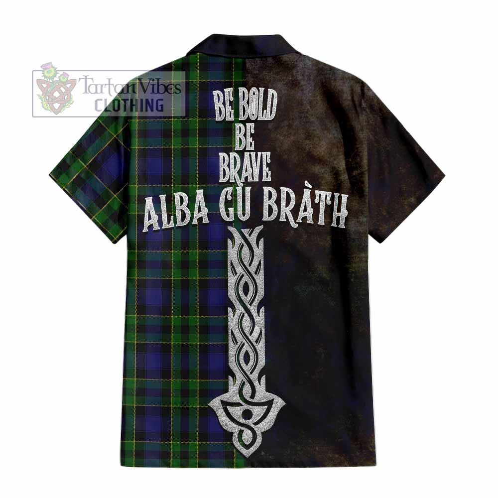 Mowat Tartan Family Crest Hawaiian Shirt Alba Gu Brath Be Brave Lion Ancient Style - Tartan Vibes Clothing