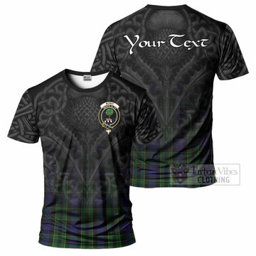 Mowat Tartan T-Shirt with Family Crest Celtic Thistle Vibes - Tartan Vibes Clothing