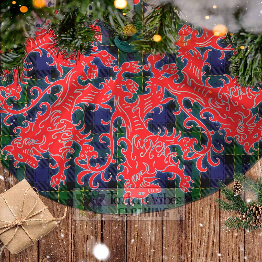 Mowat Tartan Christmas Tree Skirt Lion Rampant Style - Tartan Vibes Clothing