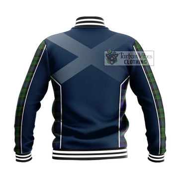 Mowat Tartan Baseball Jacket with Family Crest and Lion Rampant Vibes Sport Style - Tartan Vibes Clothing