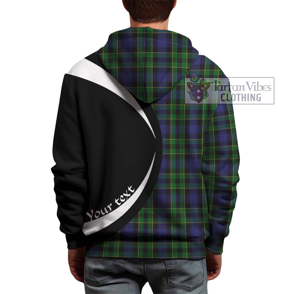 Mowat Tartan Hoodie with Family Crest Circle Style - Tartan Vibes Clothing