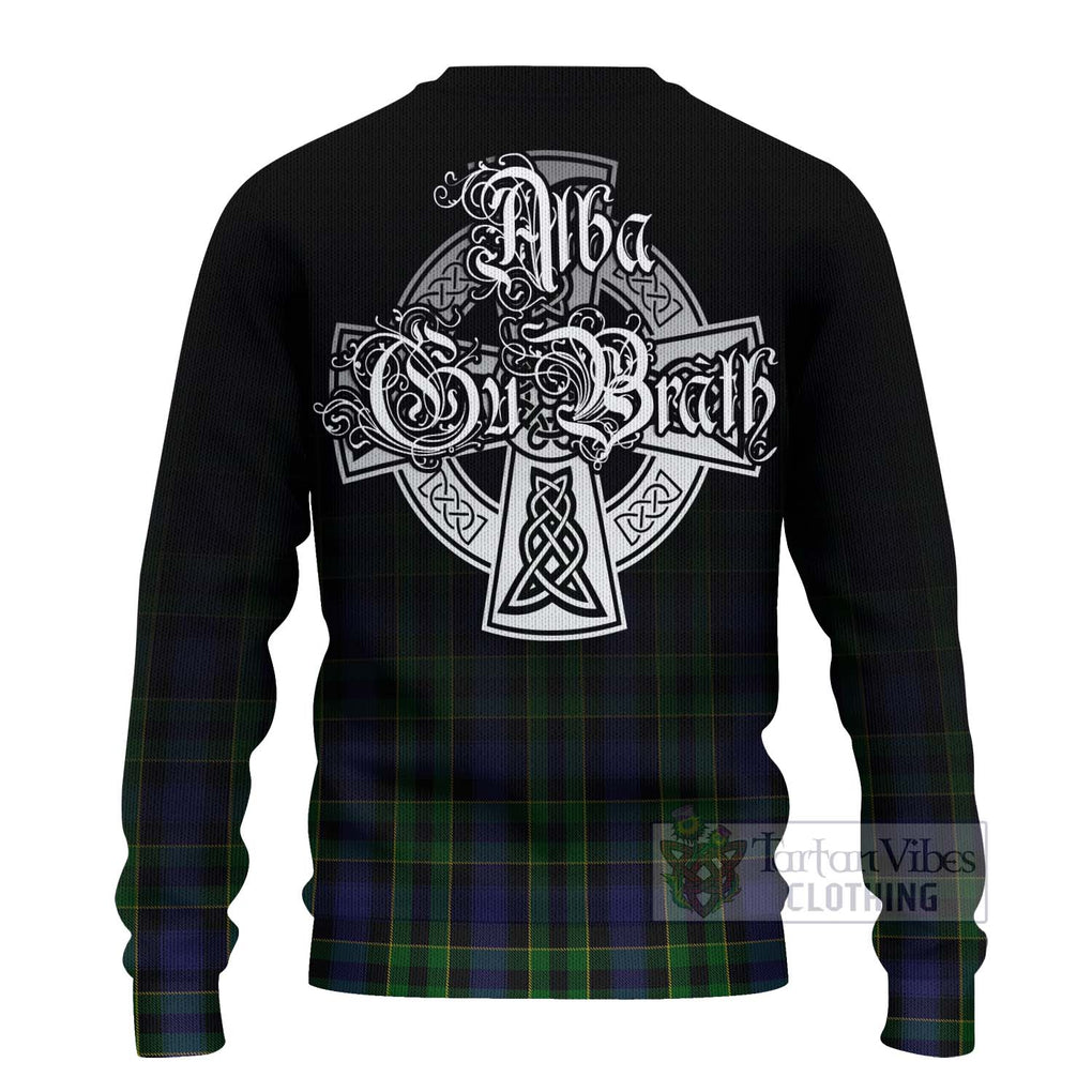 Mowat Tartan Ugly Sweater Featuring Alba Gu Brath Family Crest Celtic Inspired - Tartan Vibes Clothing