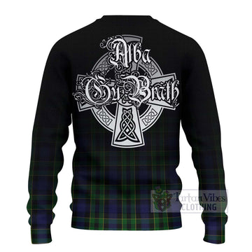 Mowat Tartan Ugly Sweater Featuring Alba Gu Brath Family Crest Celtic Inspired - Tartan Vibes Clothing