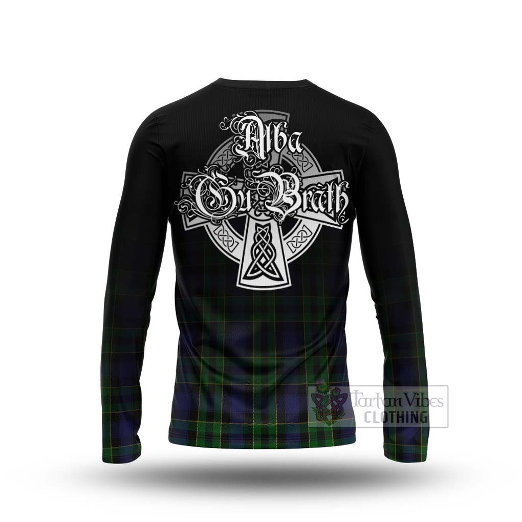 Mowat Tartan Long Sleeve T-Shirt Featuring Alba Gu Brath Family Crest Celtic Inspired - Tartan Vibes Clothing