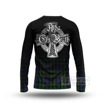 Mowat Tartan Long Sleeve T-Shirt Featuring Alba Gu Brath Family Crest Celtic Inspired - Tartan Vibes Clothing