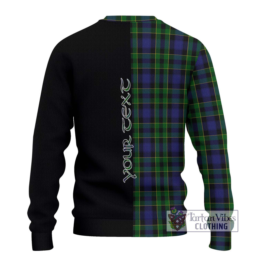 Mowat Tartan Ugly Sweater with Family Crest and Half Of Me Style - Tartan Vibes Clothing