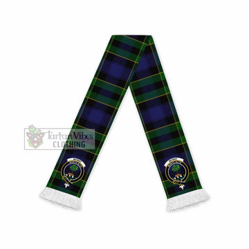 Tartan Vibes Clothing Mowat Tartan Ruffneck Scarf with Family Crest
