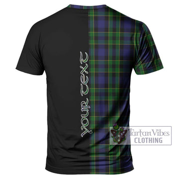 Mowat Tartan T-Shirt with Family Crest and Half Of Me Style - Tartan Vibes Clothing