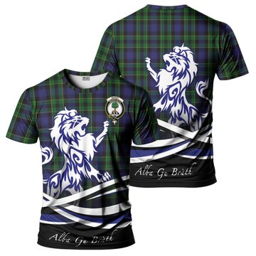 Mowat Tartan T-Shirt with Alba Gu Brath Regal Lion Emblem - Tartan Vibes Clothing