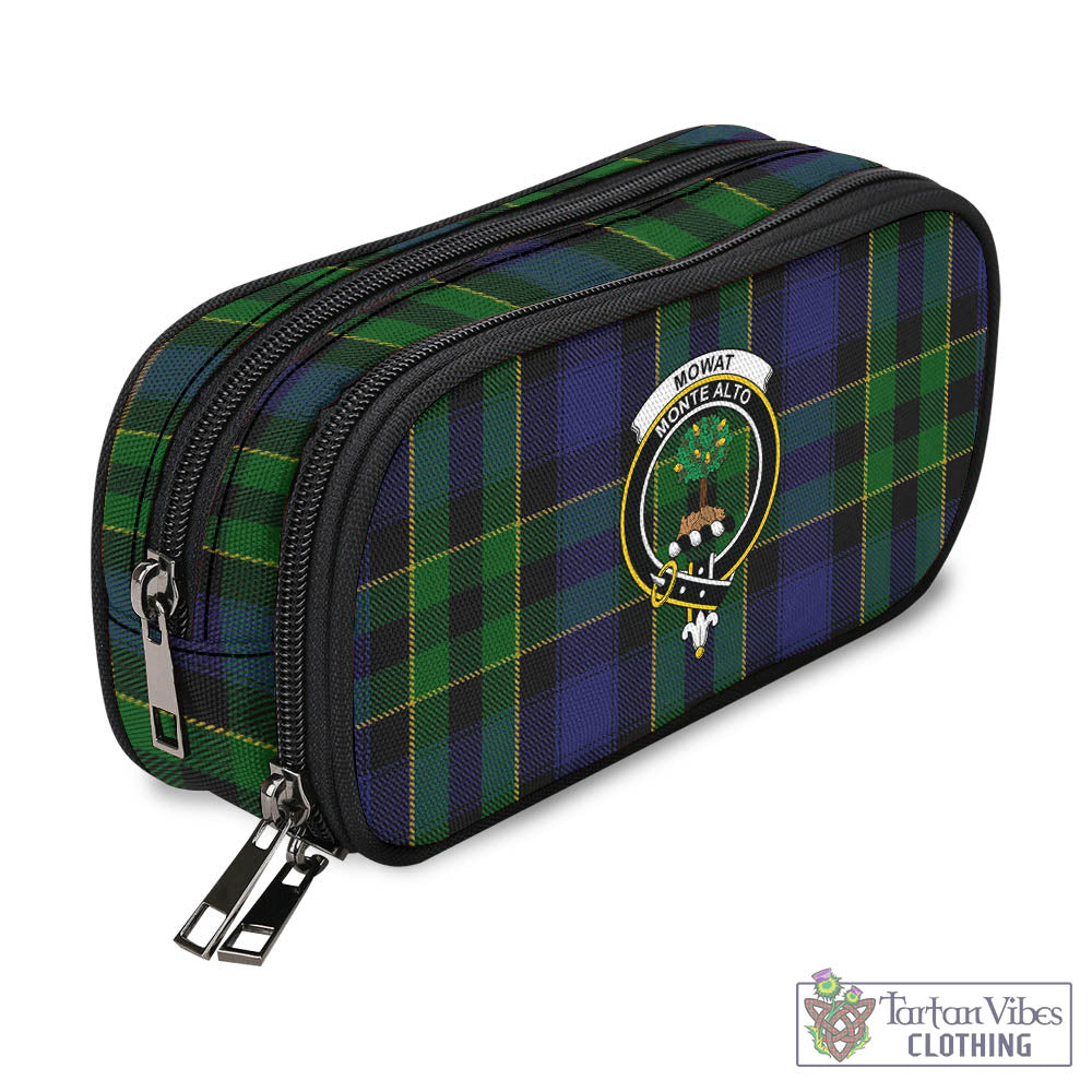 Mowat Tartan Pen and Pencil Case with Family Crest - Tartan Vibes Clothing