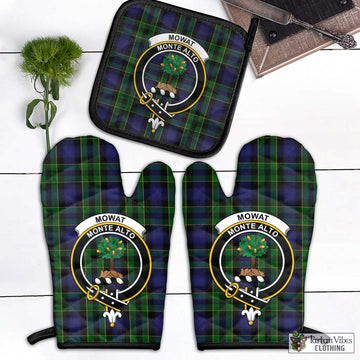 Mowat Tartan Combo Oven Mitt & Pot-Holder with Family Crest - Tartan Vibes Clothing