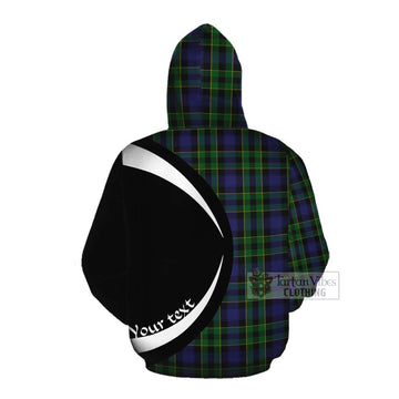 Mowat Tartan Cotton Hoodie with Family Crest Circle Style Pullover Hoodie - Tartan Vibes Clothing