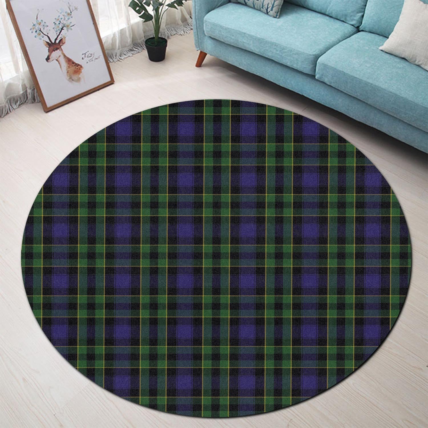 Mowat Tartan Round Rug - Tartan Vibes Clothing