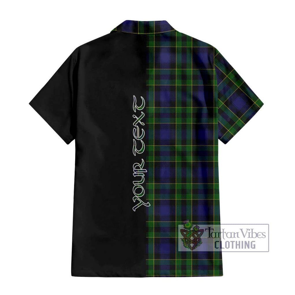 Mowat Tartan Hawaiian Shirt with Family Crest and Half Of Me Style - Tartan Vibes Clothing