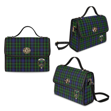 Mowat Tartan Waterproof Canvas Bag with Family Crest