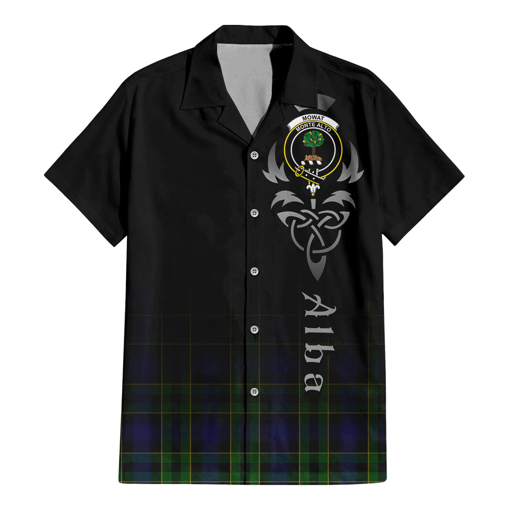 Mowat Tartan Hawaiian Shirt Shirt Featuring Alba Gu Brath Family Crest Celtic Inspired - Tartan Vibes Clothing