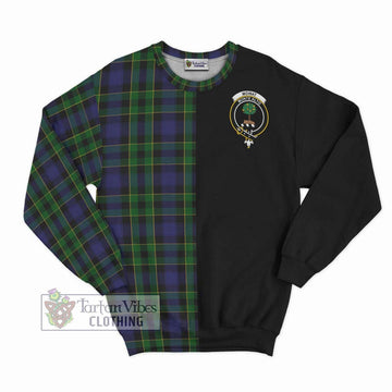 Mowat Tartan Sweatshirt with Family Crest and Half Of Me Style - Tartan Vibes Clothing