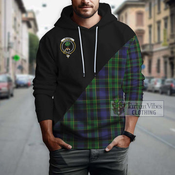 Mowat Tartan Hoodie with Family Crest and Military Logo Style - Tartan Vibes Clothing