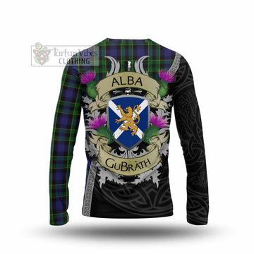 Mowat Tartan Family Crest Long Sleeve T-Shirt Lion Rampant Royal Thistle Shield Celtic Inspired - Tartan Vibes Clothing