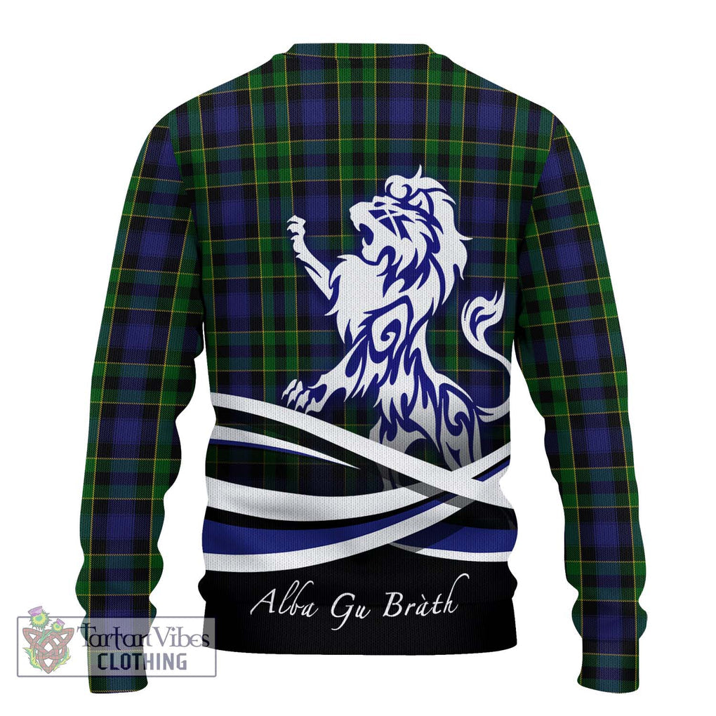 Mowat Tartan Ugly Sweater with Alba Gu Brath Regal Lion Emblem - Tartan Vibes Clothing