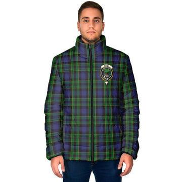 Mowat Tartan Padded Jacket with Family Crest