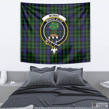 Mowat Tartan Tapestry Wall Hanging and Home Decor for Room with Family Crest - Tartan Vibes Clothing