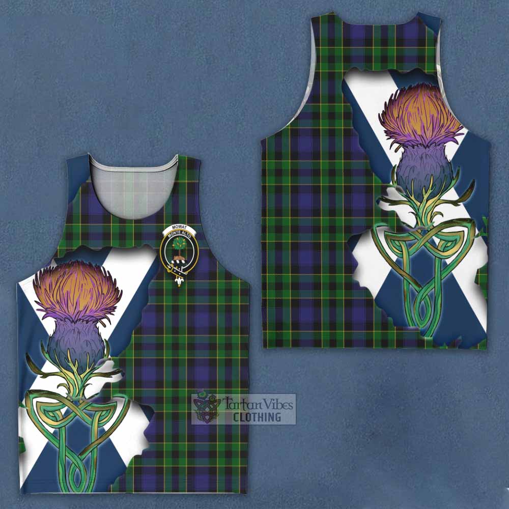 Mowat Tartan Family Crest Men's Tank Top Scottish Thistle Celtic Inspired - Tartan Vibes Clothing