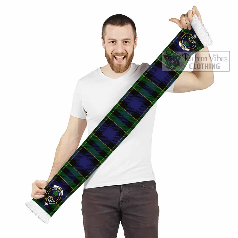 Mowat Tartan Ruffneck Scarf with Family Crest - Tartan Vibes Clothing