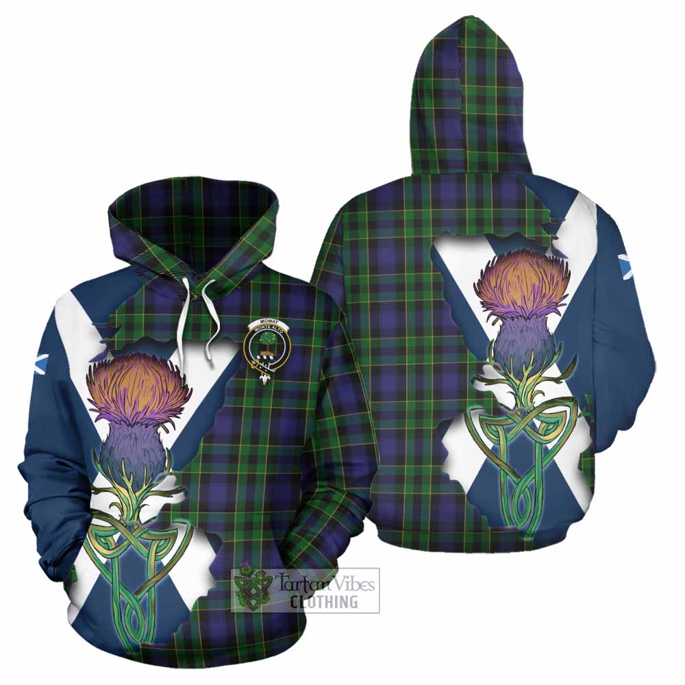 Mowat Tartan Family Crest Hoodie Scottish Thistle Celtic Inspired - Tartan Vibes Clothing