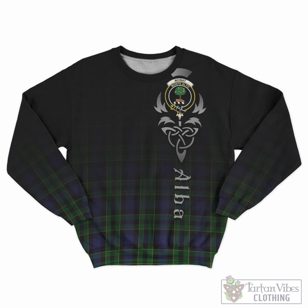 Mowat Tartan Sweatshirt Featuring Alba Gu Brath Family Crest Celtic Inspired - Tartan Vibes Clothing