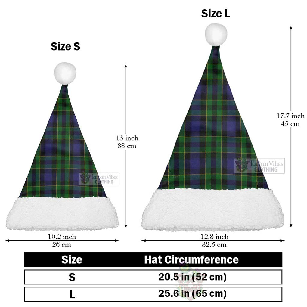 Mowat Tartan Christmas Santa Hats Christmas Hat L 25.6in (65cm) - Tartan Vibes Clothing