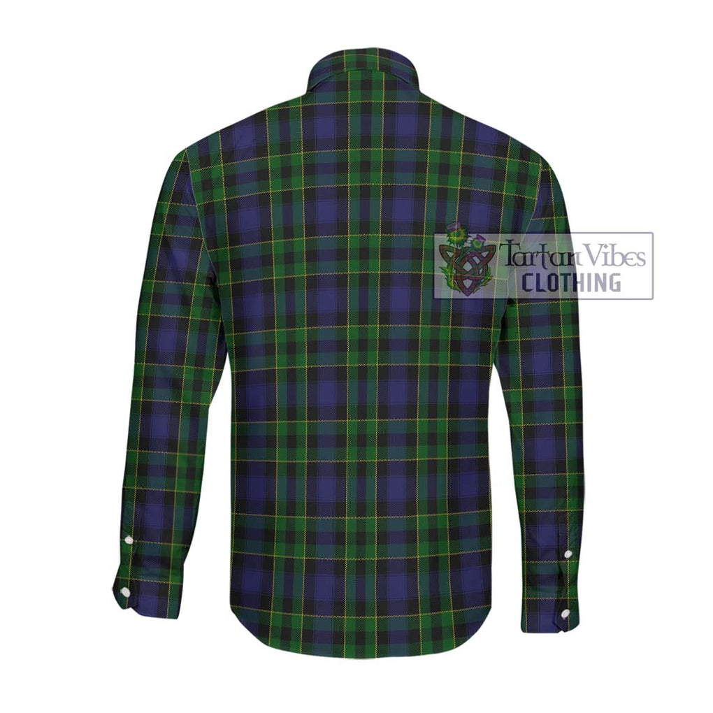 Mowat Tartan Long Sleeve Button Shirt with Family Crest DNA In Me Style - Tartanvibesclothing Shop