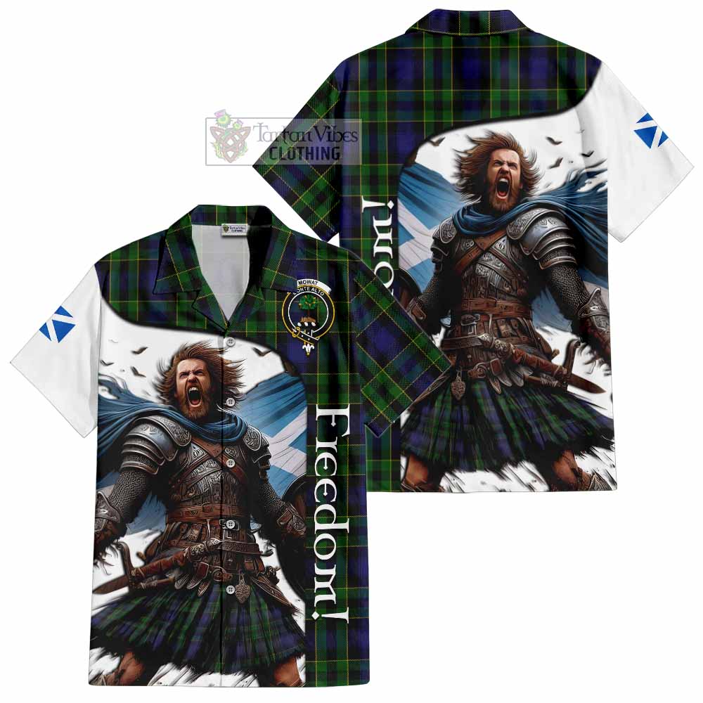 Mowat Crest Tartan Hawaiian Shirt Inspired by the Freedom of Scottish Warrior - Tartan Vibes Clothing