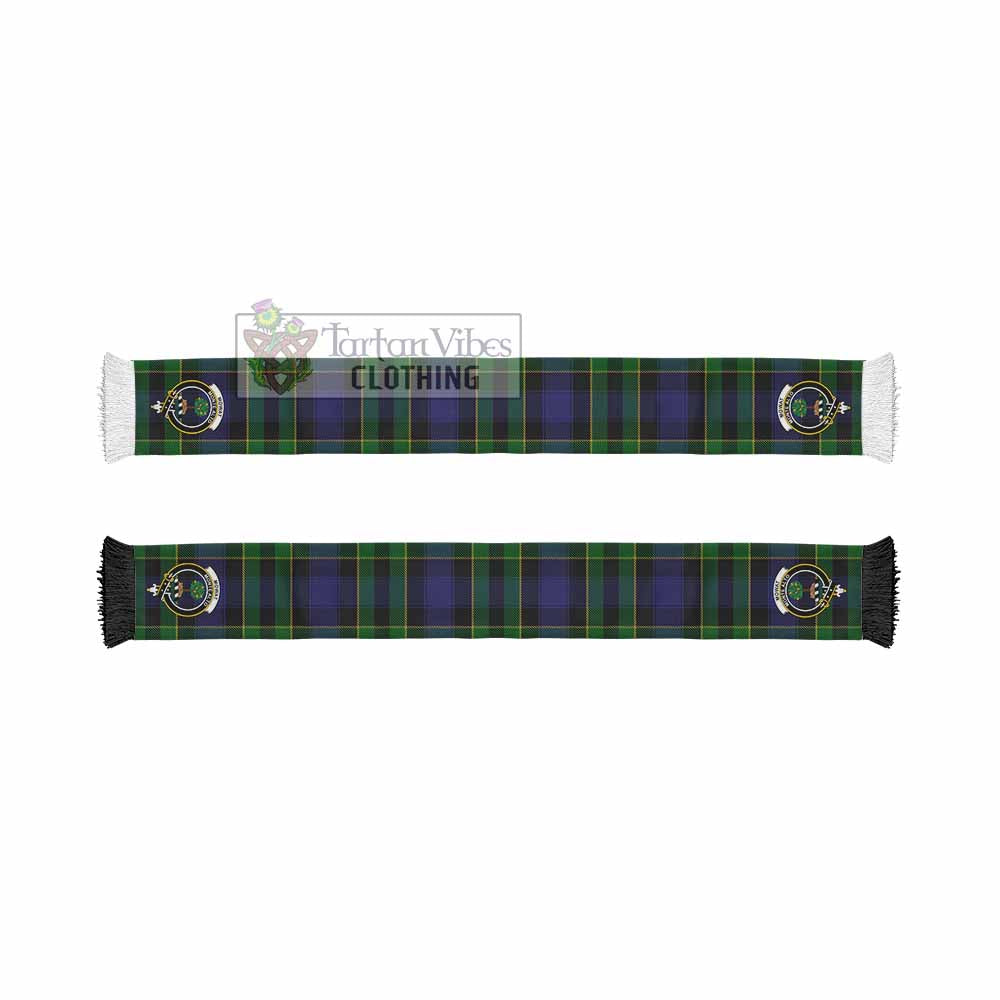 Mowat Tartan Ruffneck Scarf with Family Crest - Tartan Vibes Clothing