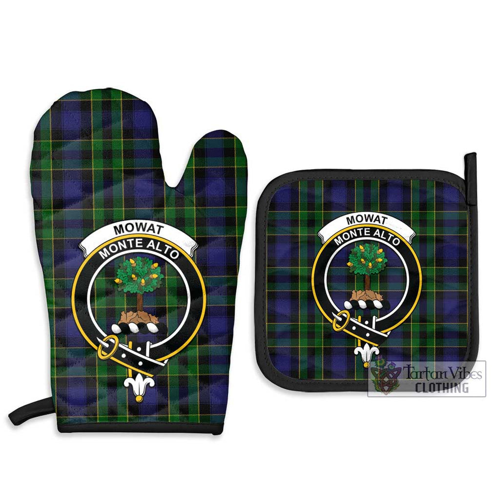 Mowat Tartan Combo Oven Mitt & Pot-Holder with Family Crest - Tartan Vibes Clothing
