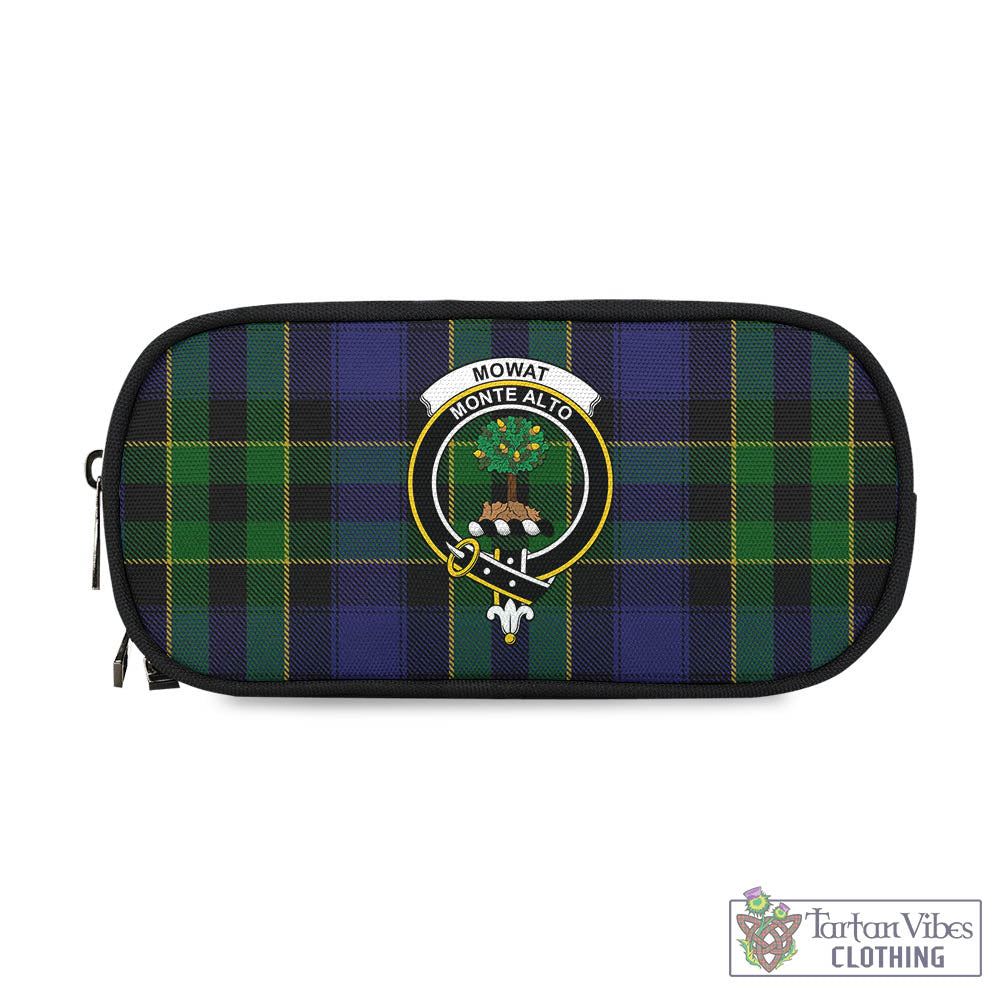 Mowat Tartan Pen and Pencil Case with Family Crest - Tartan Vibes Clothing
