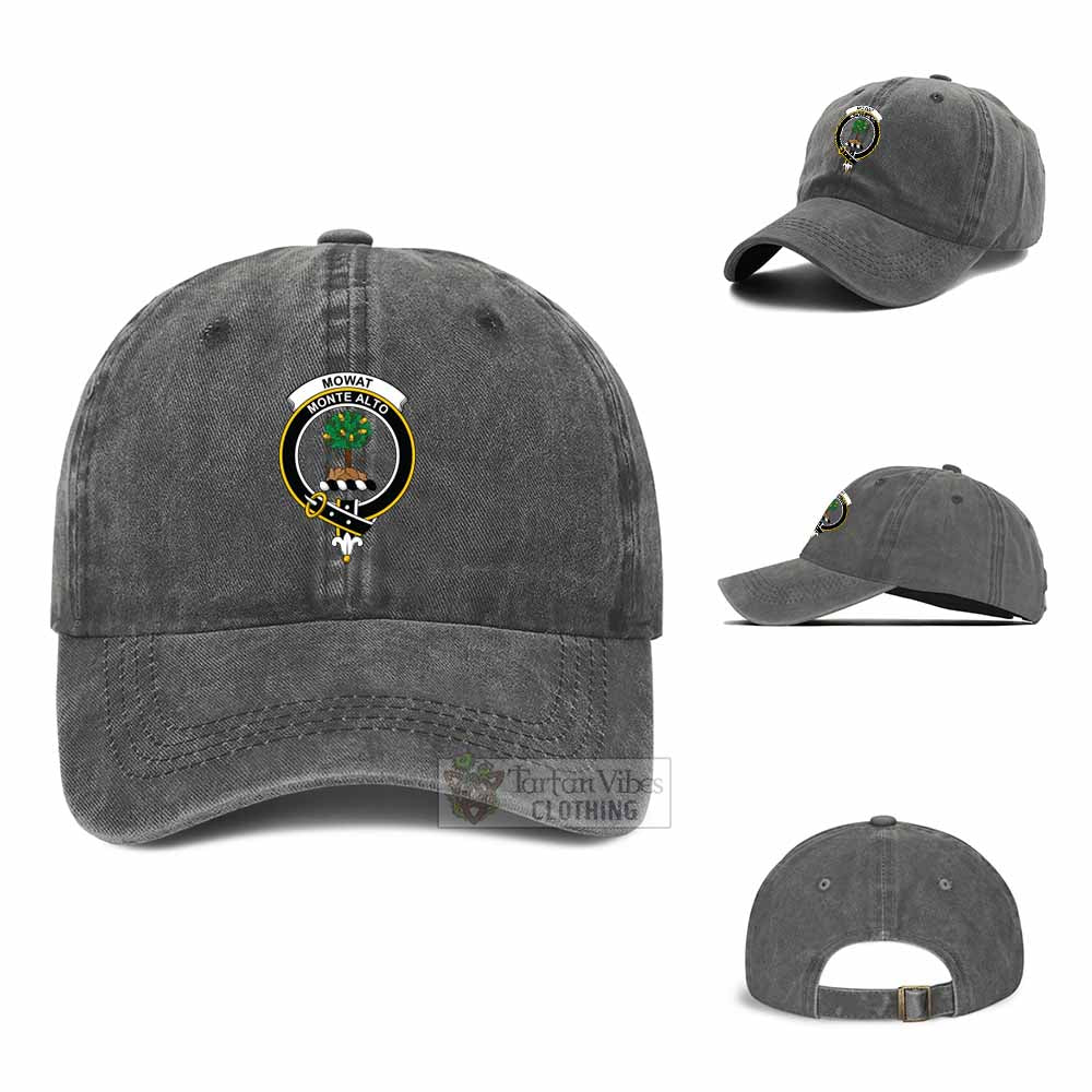 Tartan Vibes Clothing Mowat Clan Crest Denim Classic Cap