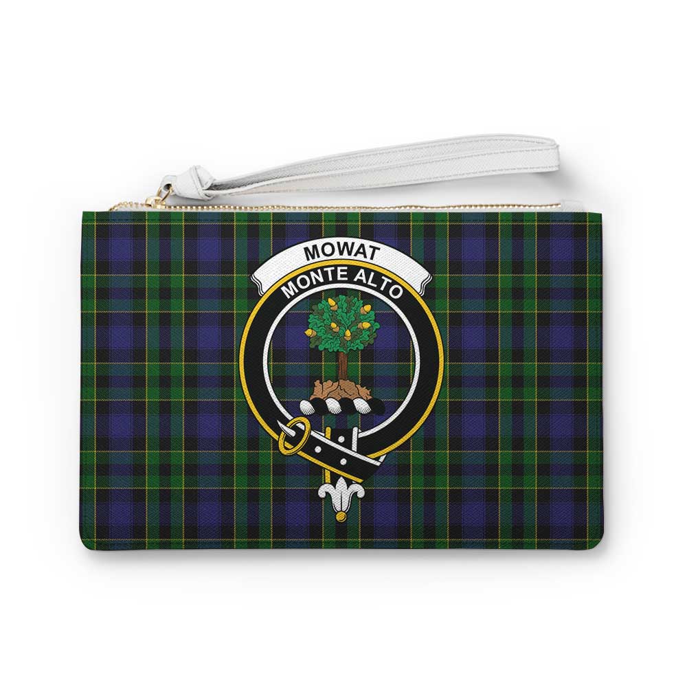 Tartan Vibes Clothing Mowat Family Crest Tartan Clutch Bag