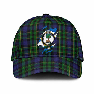 Mowat Tartan Classic Cap with Family Crest In Me Style
