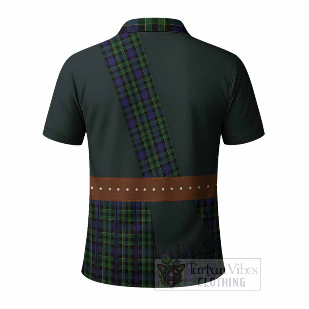 Mowat Tartan Crest Polo Shirt Kilt Costume Style